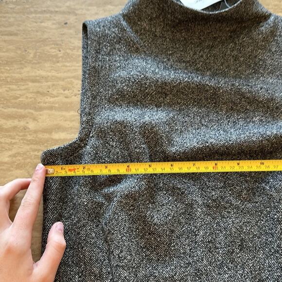 Banana Republic NWT Wool Blend Mock Neck Preppy Mini Fitted Modest Dress ZZ2 - Picture 4 of 11